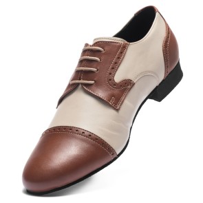 Rumpf Miguel Bruin-beige heren Dansschoenen