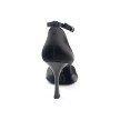 Portdance PD509 zwarte salsa dansschoenen met hoge hak