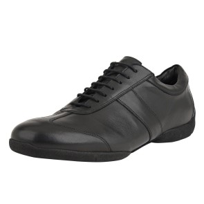Rumpf Paolo RU2130 Zwarte Lederen Herensneaker met Buitenzool