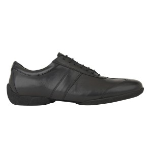 Rumpf Paolo RU2130 Zwarte Lederen Herensneaker met Buitenzool