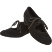 Diamant 057-029-001 dansschoenen voor dames zwart vetersluiting 