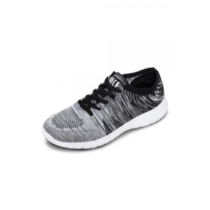 Bloch Omnia S0926L Zwart met Witte Danssneaker met Doorlopende Zool