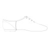 Jazzschoenen van leer - Vetermodel - Rubberen splitzool - Zwart - Capezio Oxford sketch