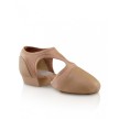 Dansschoenen voor dansdocenten - Leer - Elastisch - Zwart en huidskleur - Capezio Pedini Femme mokka
