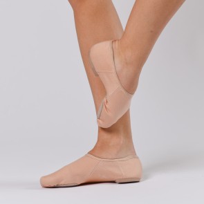 Lage jazzschoenen - Elastisch canvas - Instapmodel - Suède splitzool - Dansez-Vous Jueni