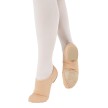 Jazzschoenen van elastisch canvas Rubberen hiel Suede zool Zwart en huidskleur SoDanca JZ75L