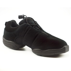 Capezio Toggle DS10 Zwarte Danssneaker zonder Veters en Splitzool