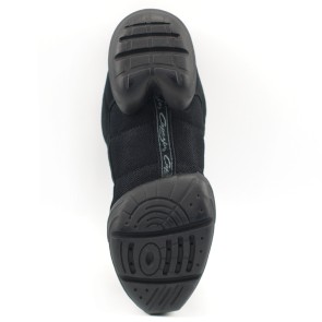 Capezio Toggle DS10 Zwarte Danssneaker Kunststof Splitzool
