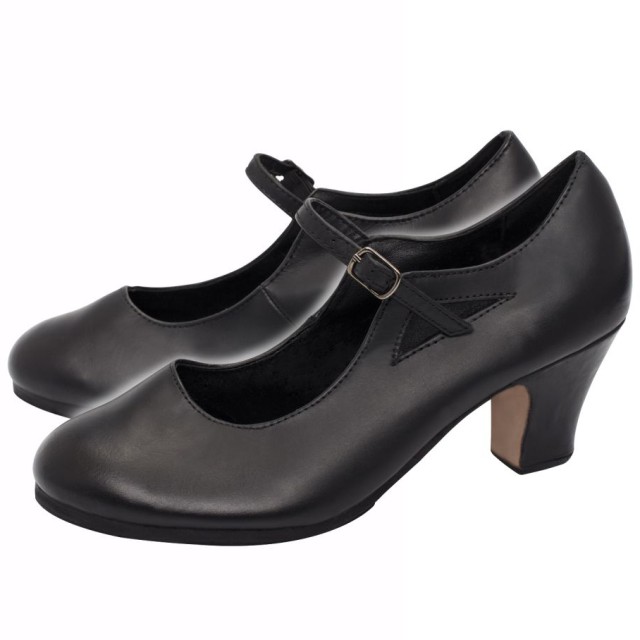 Sansha Original Valencia Dames Flamenco dansschoenen FL3L 10 3590003 zwart LEER
