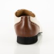 lichtgewicht dans schoen mannen Werner Kern 28051 met lage hak bruin en creme leer