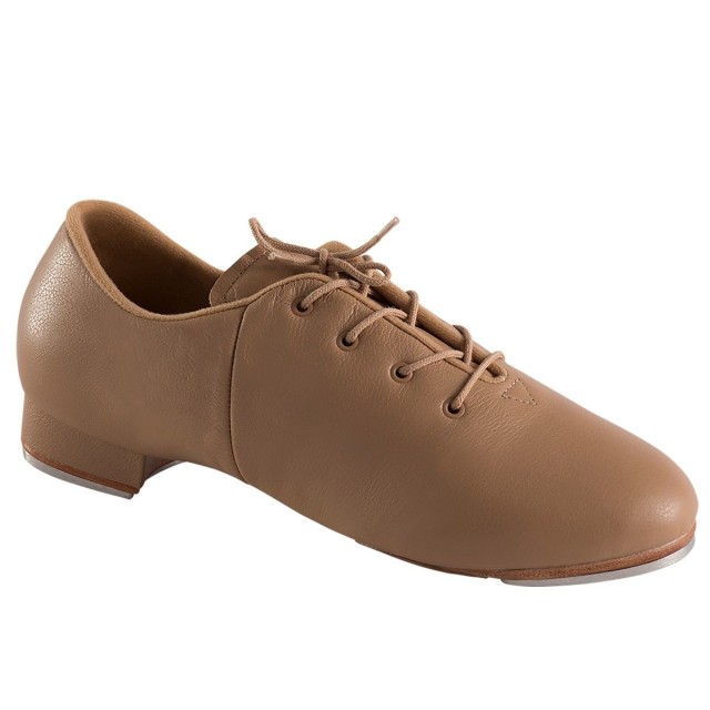 So Danca Lederen Tapschoenen met Splitzool Karamel