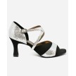 SoDanca Latin en Ballroom schoenen BL196 met een drukknoopsluiting en een open neus
