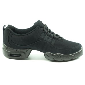 Bloch danssneakers canvas splitzool zijkant