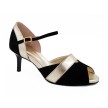 Portdance PD601 dansschoenen zwart en goud leer 55mm 