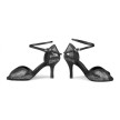 Portdance PD500 Premium Dames Dansschoenen Zilver Glam verschillende hakhoogtes