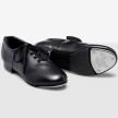 Capezio zwart tap dans schoen dames en heren Fluid CG17 met vetersluiting