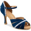 Rummos R505 Indigo blauwe nubuck dansschoenen voor dames - Salsa - Bachata - Kizomba