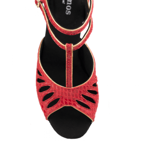 Rummos Tango Pasión DarkRed met lederen zool