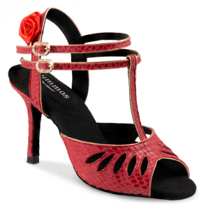 Rummos Tango Pasión DarkRed met lederen zool