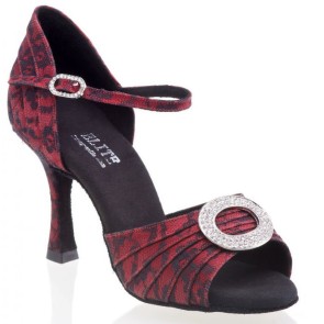 Rummos Elite Cleopatra Bordeaux Dames dansschoenen Suede zool