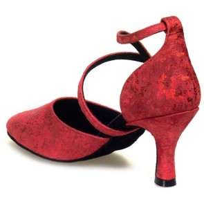 Rummos R329 038 Rode Dames Ballroom schoenen achterkant