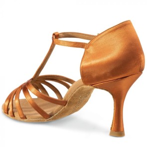 Rummos R331 Dames Latin schoenen Dark tan achterkant