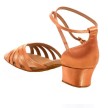 Rummos R332 Dark Tan Satijn Dames Latin schoenen