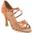 Rummos R358 Satijn dames Latin Dansschoenen Tan