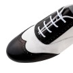 Werner Kern Taylor brogue dansschoenen voor dames vintage platte hak comfort zwart wit